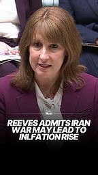 Reeves admits Iran war is likely to increase inflation