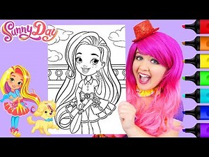 Coloring Sunny Day Hair Salon Coloring Page Prismacolor Markers | KiMMi THE CLOWN