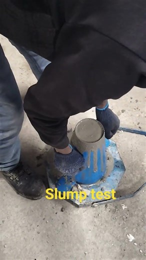 Kitna mm hoga M30 concrete ka slump? 🤔Answer comments mein 👇M30 grade concrete ka slump test perform