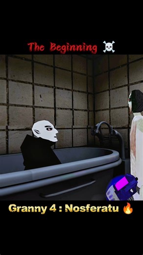 Nosferatu Wake Up ☠️ | Granny 4 : Mortuary Madness 🔥 #granny #horrorgaming #shorts
