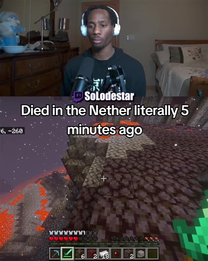 If I lose it all, slip and fall...🥲 ✌🏿 #minecraft #nether