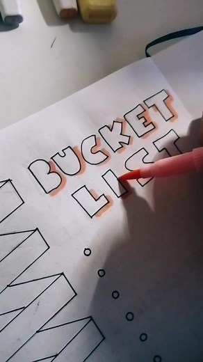 What's on your bucket list? 💗 #bulletjournalideas #bulletjournal #fyp