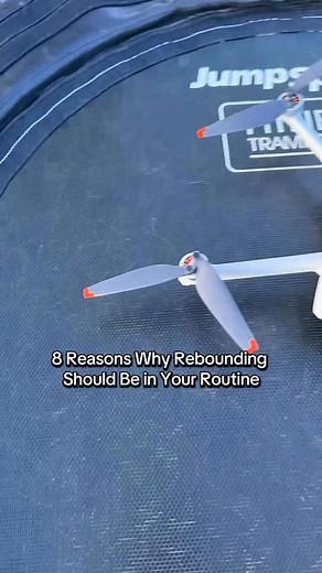 1.Lymphatic Drainage = Natural Detox Every bounce pumps your lymph system, flushing out toxins and boosting immunity 5. Increases Circulation & Recovery Speeds up muscle repair and reduces soreness post heavy lifts or HIIT. 6. Boosts Mood and Mental Clarity That g-force and bounce movement literally elevates your brain and your vibe. 7. Enhances Bone Density NASA-approved: rebounding helps increase bone strength without high-impact stress. 8. It’s ACTUALLY fun You’ll actually want to do it, and 