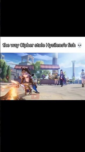 Cipher steal Hysilens's fish 🐟💀 #honkaistarrail