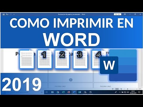 Como imprimir en Word 2019