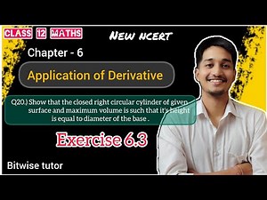 Ex 6.3 class 12 maths q20 | Ex 6.3 q20 class 12 | Question 20 exercise 6.3 Class 12