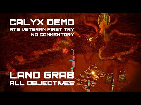 Calyx Demo Gameplay - "Land Grab" 100% Completion First Try (No Commentary)