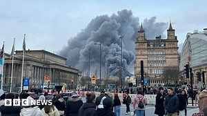Liverpool fire causes huge plumes of smoke over city