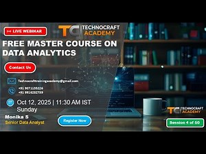 Free Master Webinar Session on Data Analytics - SQL (Single Rows Functions) - Session 4