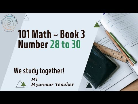 28 to 30 101 Math Book 3