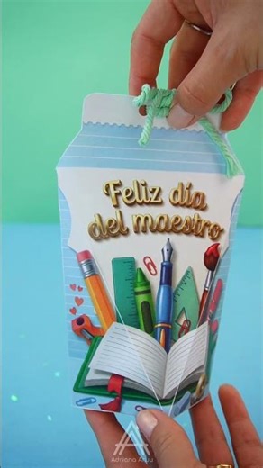 Caja de regalo para dar un detalle especial el día del maestro