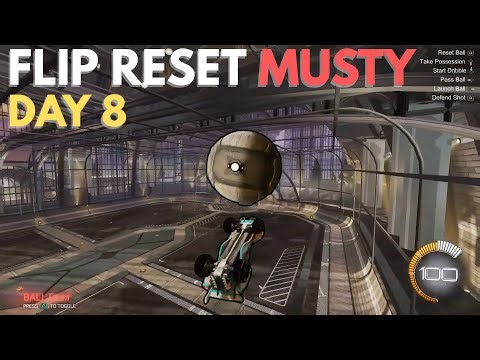 Learning How to Flip Reset Musty (Perfect Flick) | Day 8