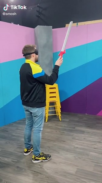 Epic Slow Motion Sword Fight Without Sight