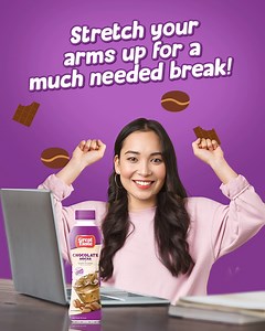 Too much screen time can be stressful! Take a short break! Breath in… breathe out… then have a much-deserved bottle of Great Taste Iced Coffee to bring back the good vibes! Try it in Chocolate Mocha, Vanilla Latte, or Caramel Macchiato! | Great Taste Coffee
