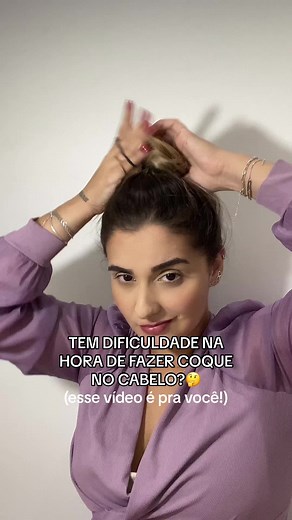 Aprenda a Fazer um Coque no Cabelo de Forma Fácil e Rápida 😍