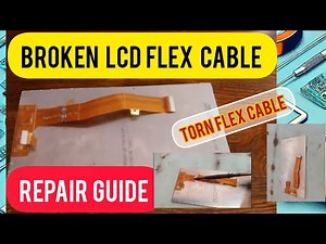 HOW TO REPAIR BROKEN LCD DISPLAY FLEX CABLE || TORN FLEXIBLE CABLE REPAIR - GUIDE