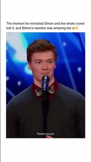 He mimicked Simon Cowell and the crowd lost it 😂😂