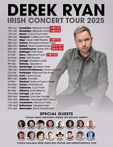 61K views · 439 reactions | We hit the road this weekend with our brand new concert show for 2025, looking forward to seeing everyone along the way! https://derekryanmusic.com/tour/ | Derek Ryan Music | Facebook