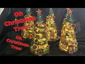 Easy DIY Christmas Tree Houses for elves and gnomes! 🎄🎄🎄#christmascrafts #easycraftideas #christmas