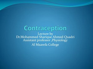 Contraception - SlideServe