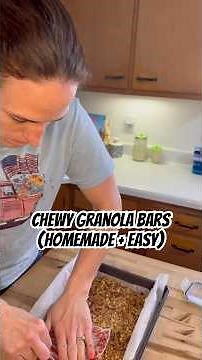 Chewy Granola Bars (Homemade + Easy)