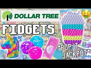 I BOUGHT EVERY NEW HIDDEN FIDGET AT DOLLAR TREE! 🤑 *EPIC POP ITS* No Budget Fidgets Shopping Spree!