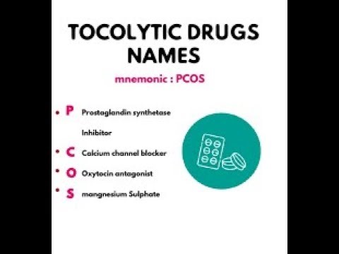 Tocolytics Drugs medications used to suppress premature labor
