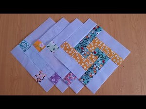 I tried this simple quilt pattern for 2 inch FABRIC STRIPS