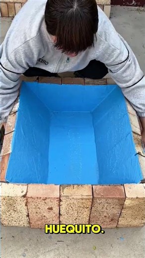 ¿Cómo construir un estanque de ladrillos sin cemento que soporte golpes? Truco de impermeabilización