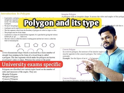 Polygon in computer graphics | Types of polygon in computer graphics | Lec-16