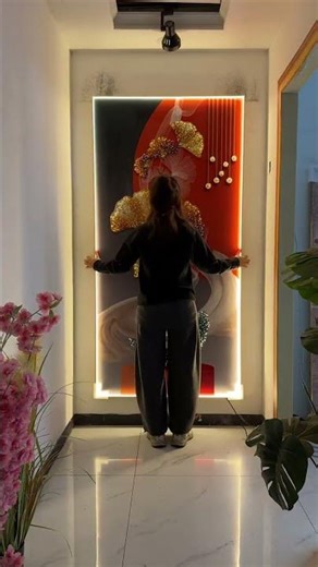 💥Luxury LED Wall Panel Installation #shorts