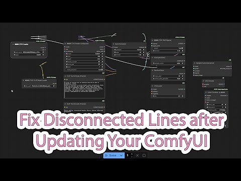 How to Fix Disconnected Lines on workflow after Updating Your ComfyUI (Line Show Incorrectly)