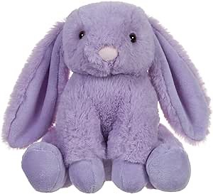 Apricot Lamb Toys Plush Purple Bunny Rabbit Stuffed Animal with Fluffy Soft Ears (Purple Bunny, 8 Inches)