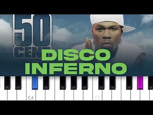50 Cent - Disco Inferno (piano tutorial)