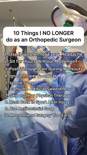 Some of the biggest lessons I’ve learned didn’t come from textbooks — they came from years in the OR, rehab rooms, and watching what actually works long-term. Here are the habits, treatments, and assumptions I’ve left behind — for good. Because when we know better, we treat better. #sports #doctor #surgeon 😷✅Follow @drdavidabbasi for More Daily Medical Content & Health Tips! 🌴😷Schedule a consultation to see Dr. Abbasi as a patient in Delray Beach! Visit www.primeorthocenter.com | David Abbasi
