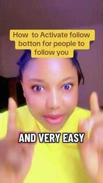 How to activate follow button for people to follow you on Facebook