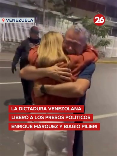 Liberan Presos Políticos en Venezuela: Enrique Márquez y Biagio Pilieri