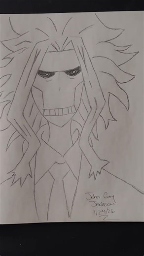 Drawing of All Might! #myheroacademia