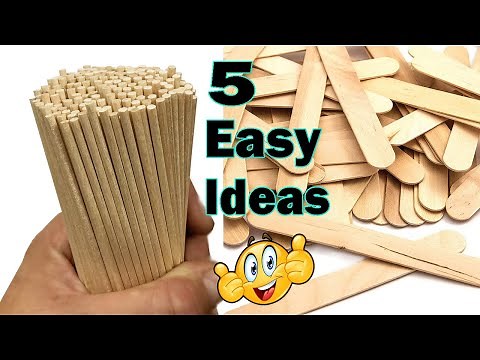 DIY - 5 Easy Ideas from Wooden Sticks - Wooden Stick Crafts - Home Decor Ideas #25