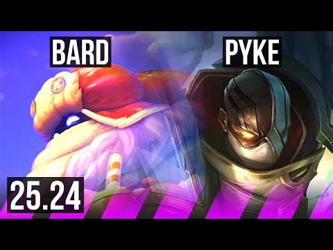 BARD & Corki vs PYKE & Caitlyn (SUP) | EUW Master | 25.24