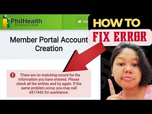 There are no matching record for the information you have entered ERROR PHILHEALTH #philhealth