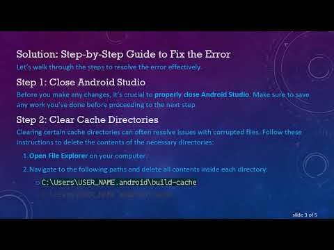 Resolving the Content Not Allowed in Prolog Error in Android Studio