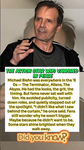 Why Michael Biehn Vanished from the Spotlight