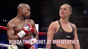Ronda Rousey takes shot at Floyd Mayweather over $$$: "When he learns to read and write, he can text me." Andy Nesbitt for @TheBuzzer | UFC on FOX