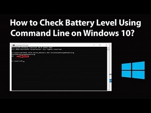 How to Check Battery Level Using Command Line on Windows 10?