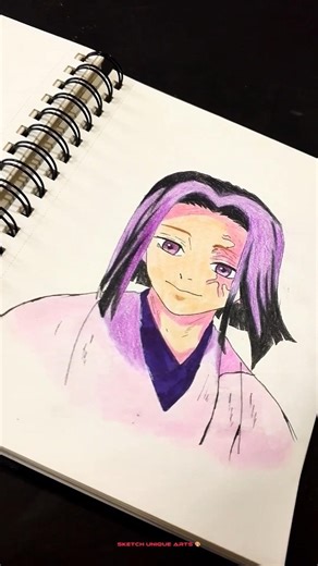 Anime Drawing Day 15 Kagaya💜#shorts#anime#demonslayer#new#1000subscriber#india#song#viral#edit#reels