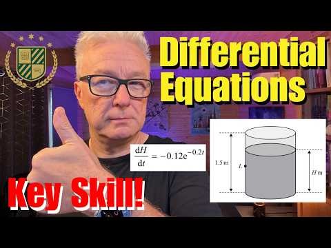 Solving Differential Equations Q7 A2 P1 Edexcel A-Level Maths 2024