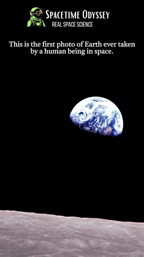 The first color photo of Earth from space #NASA #Earthrise #SpaceHistory