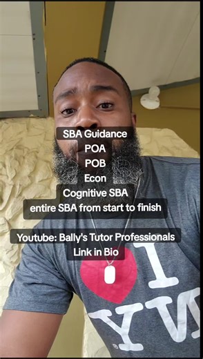 Complete SBA Guidance for POA, POB, and Economics | Bally's Tutor Professionals