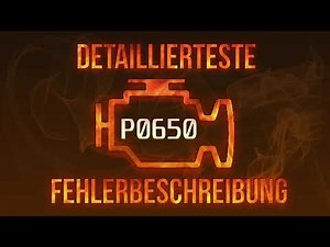 P0650 detaillierteste Fehlerbeschreibung